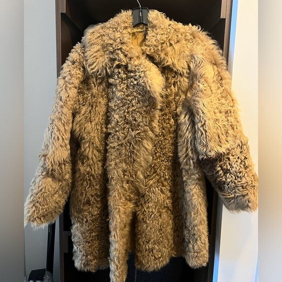 Alberta Ferretti reversible shearling coat sz IT40 / small - Picture 3 of 9